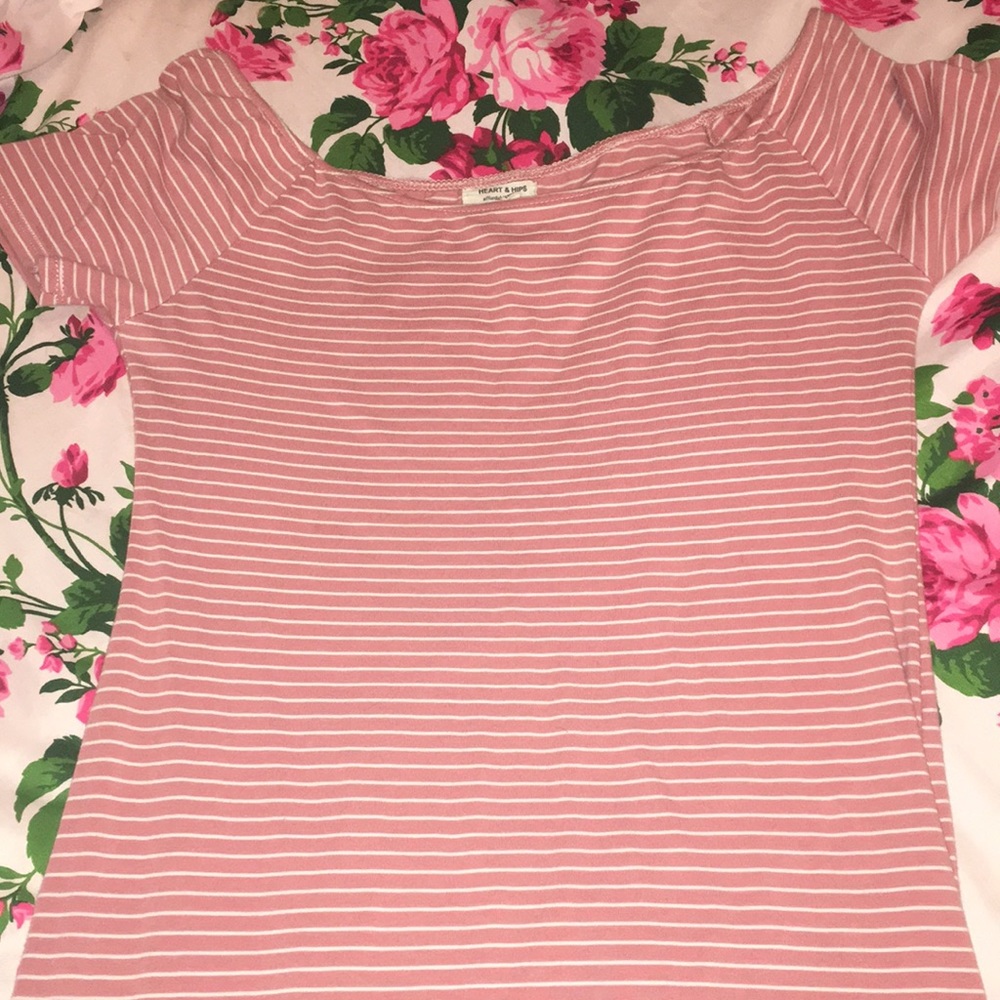 Pink striped dress